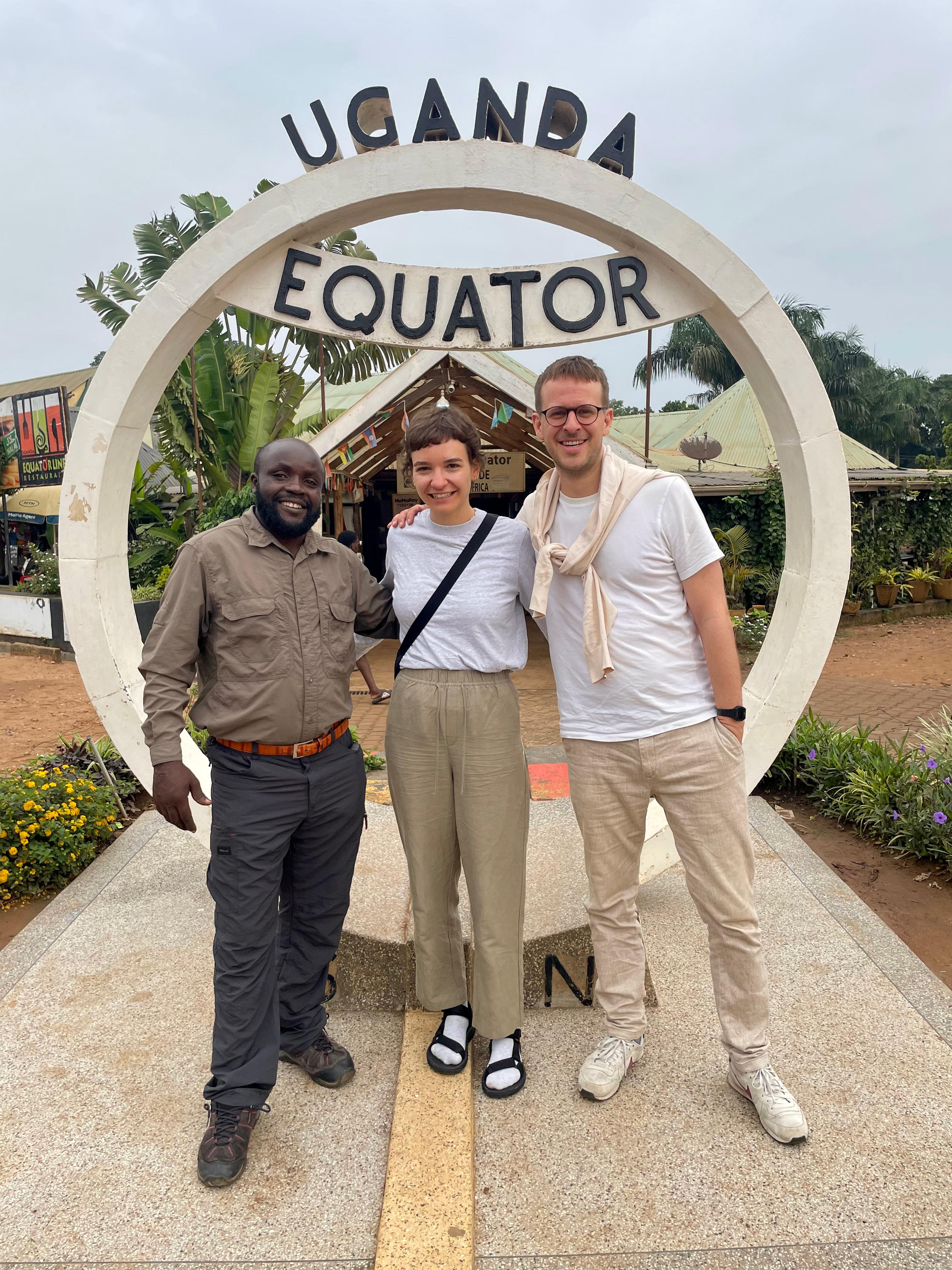 Uganda Equator Monument Kayabwe Photo Pose